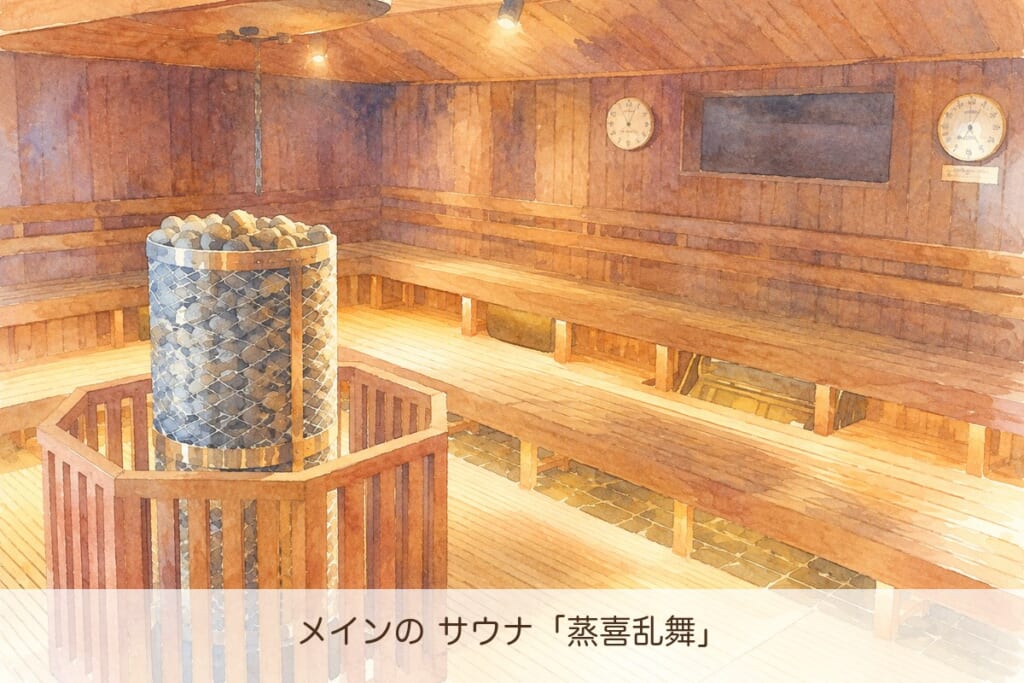 サウナ東京 レディースデー 混雑 メインサウナ 蒸喜乱舞