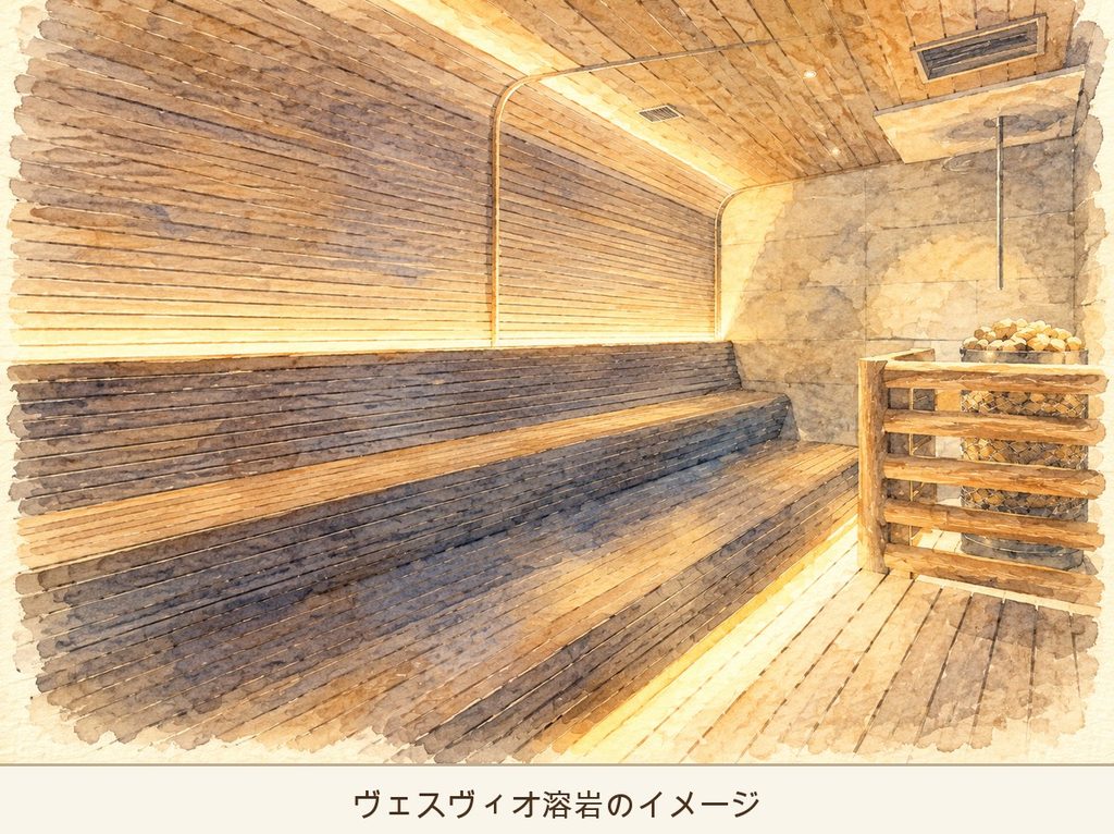 うめきた温泉 蓮のヴェスヴィオ溶岩の部屋のイメージ